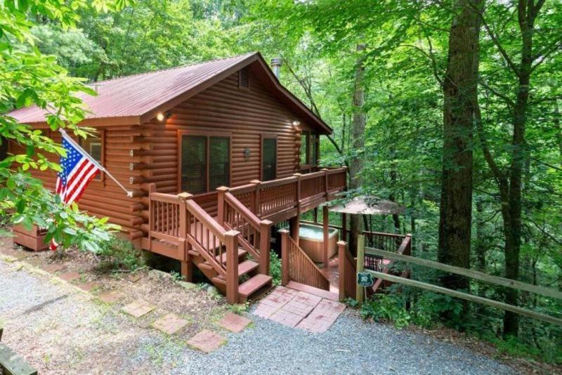 Mountain Spirit Cabin - Fireplace And Hot Tub Villa Blue Ridge Esterno foto